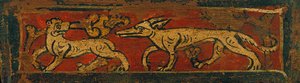 Ceiling Panel with Four-Legged Animals and Plant Motifs